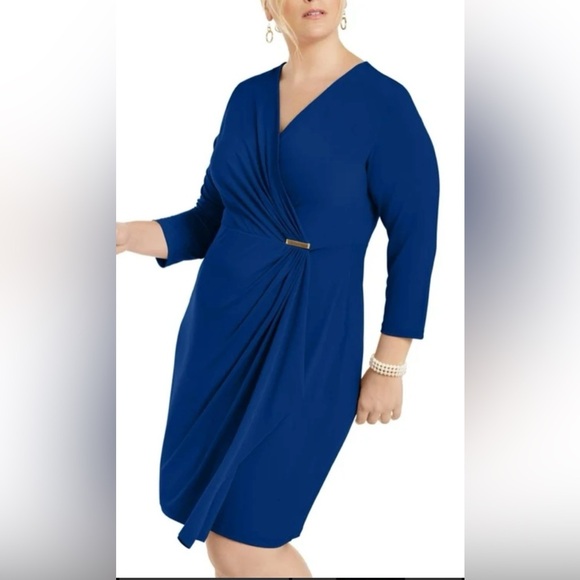 Charter Club Royal Blue Midi Dress - Picture 1 of 7